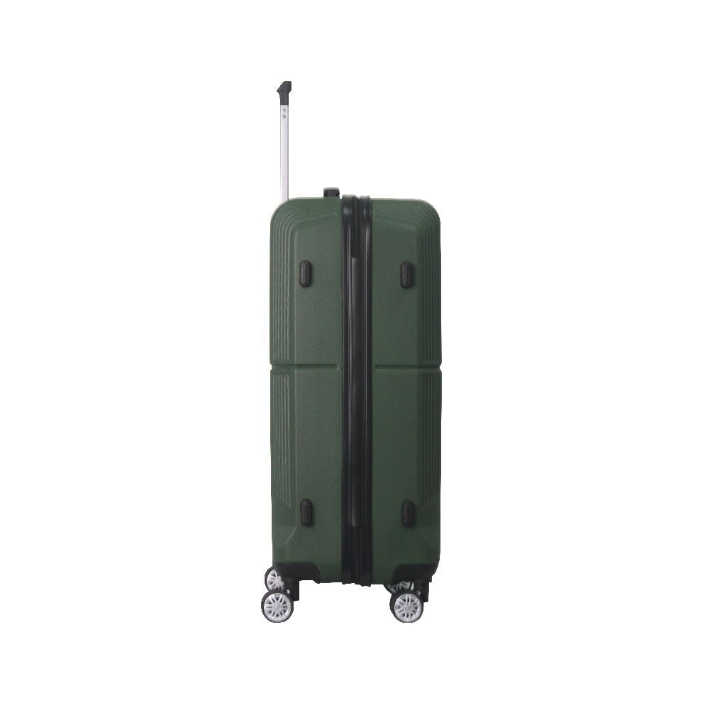 Green 3-Piece Premium ABS Luggage Set-20", 24", and 28" Suitcases with Multi-Position Handle, Silent Spinner Wheels, and TSA-Approved Lock-Durable, Stylish, and Spacious Travel Gear