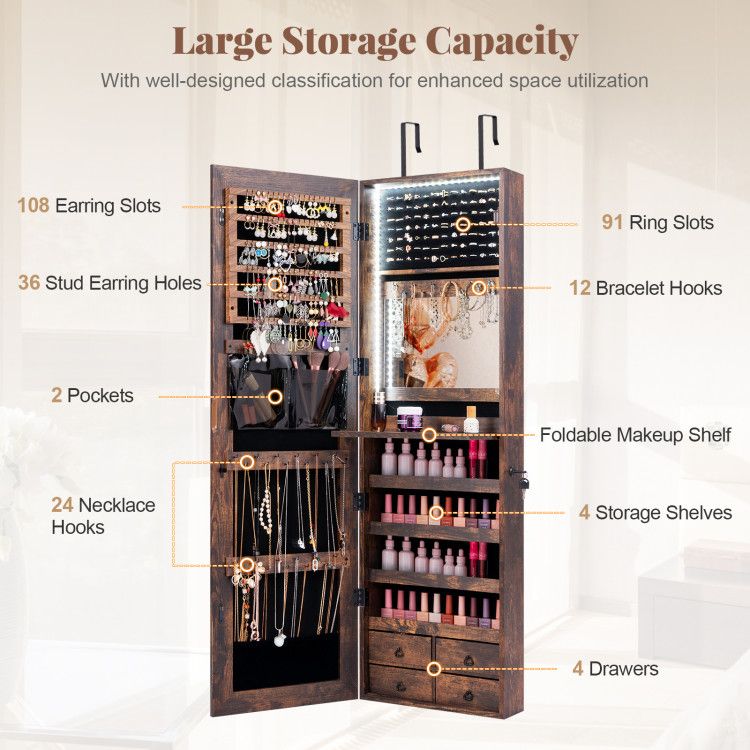 Multipurpose Storage Cabinet with 4 Drawers