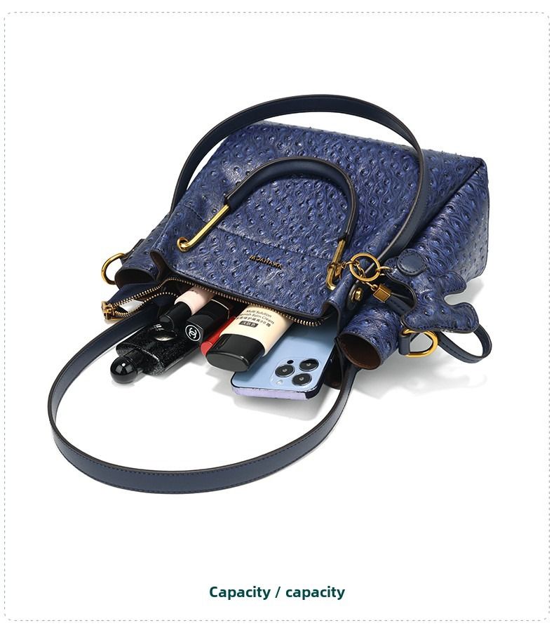 Light Luxury Hundred Shoulder Bag New Camel Bird Pattern Bucket Bag Senior Texture Handheld Casual Large Bag Temperament Women's Bags