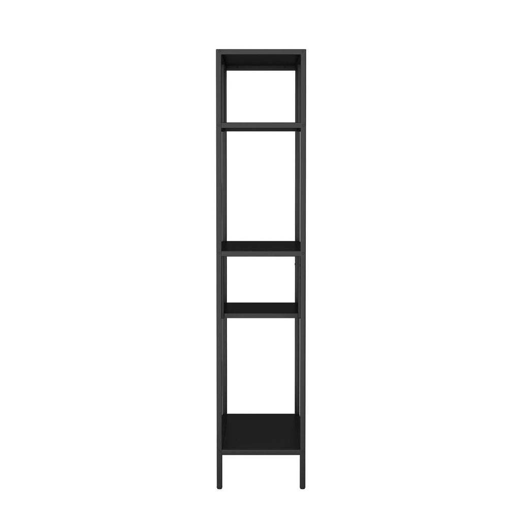 Modern Storage Shelf with 4 Compartments & Metal Legs, Freestanding Organizer,Book Shelves Display Shelves for Living Room, Bedroom, Home Office