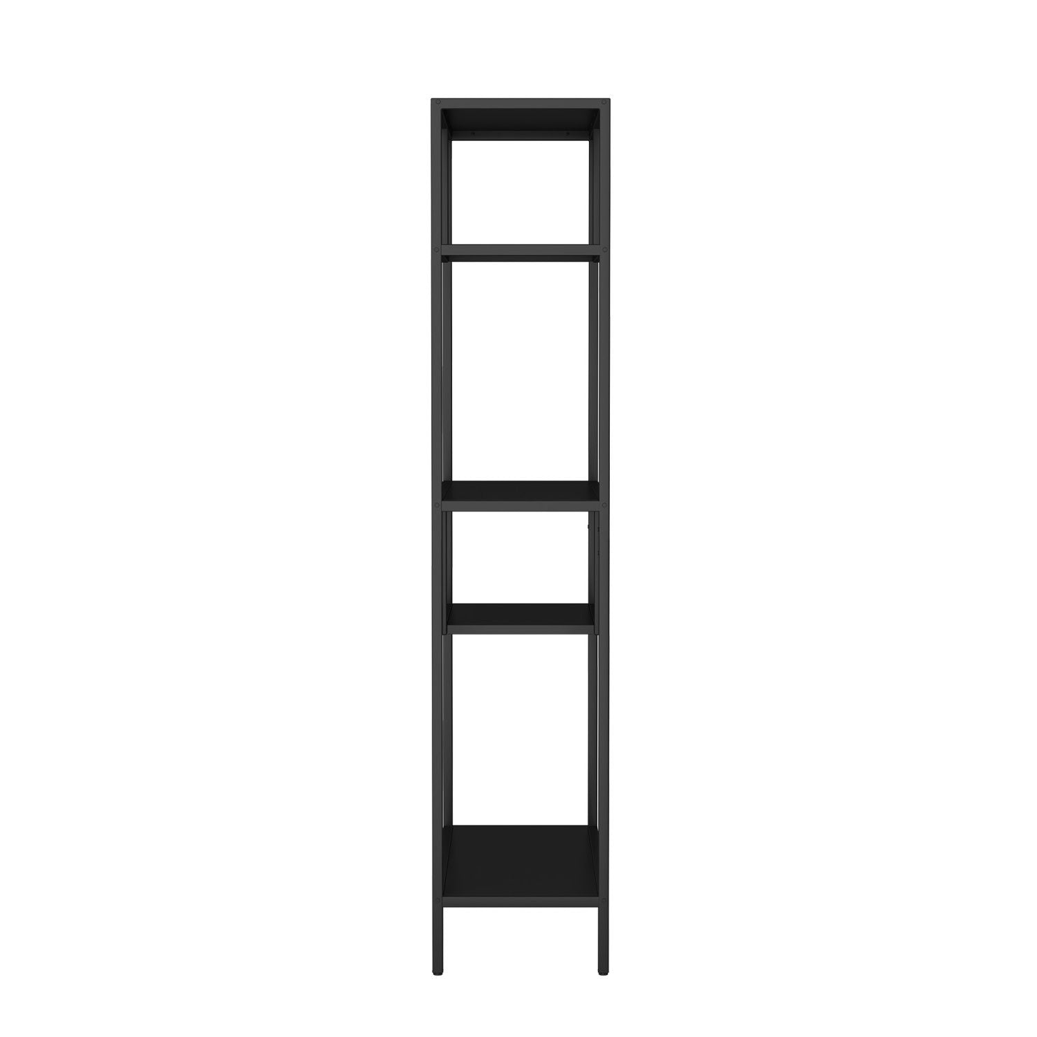 Modern Storage Shelf with 4 Compartments & Metal Legs, Freestanding Organizer,Book Shelves Display Shelves for Living Room, Bedroom, Home Office