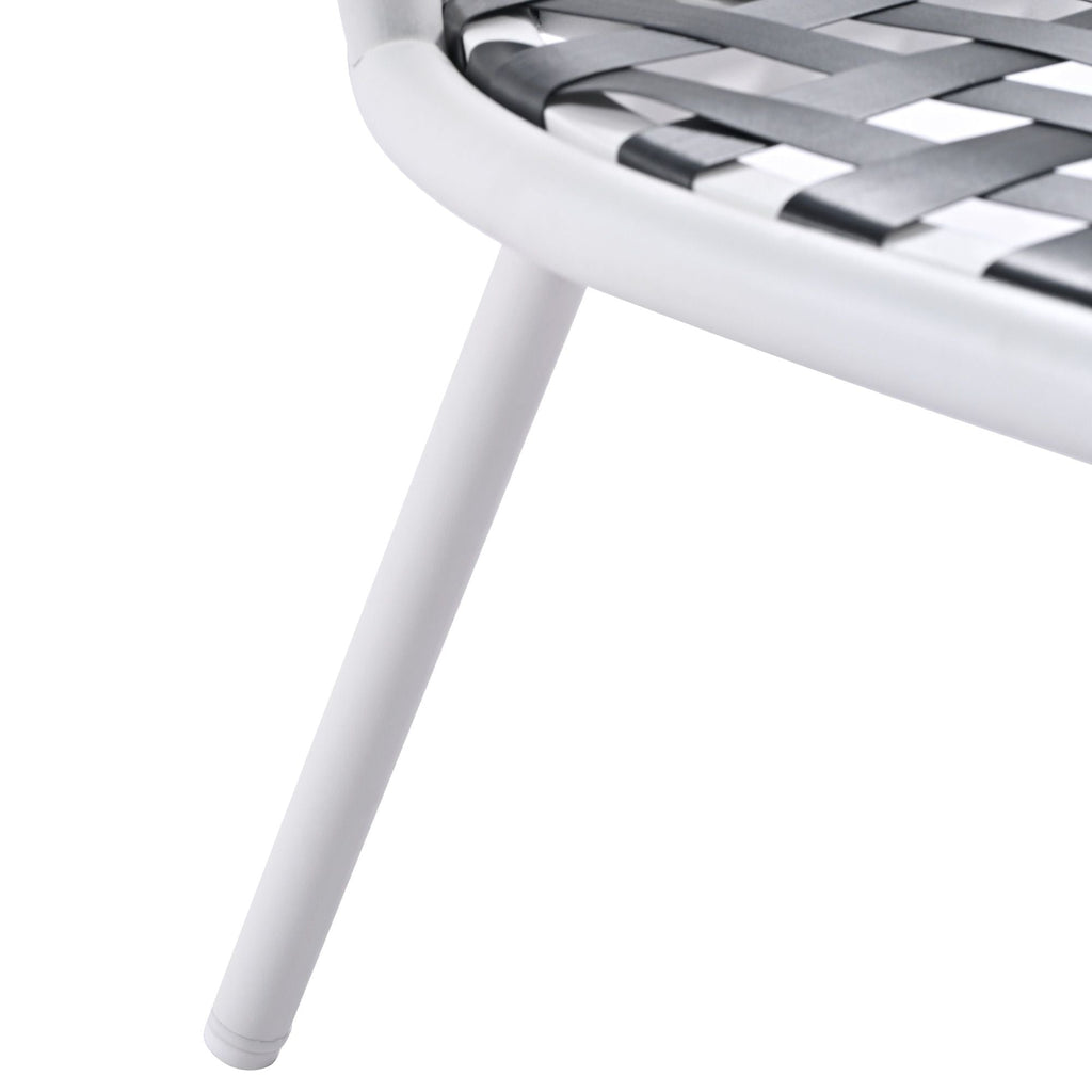 4-Piece Patio Furniture Set, Outdoor Furniture with Acacia Wood Table, Patio Conversation Set with Deep Seating & Thick Cushion for Backyard Porch Balcony