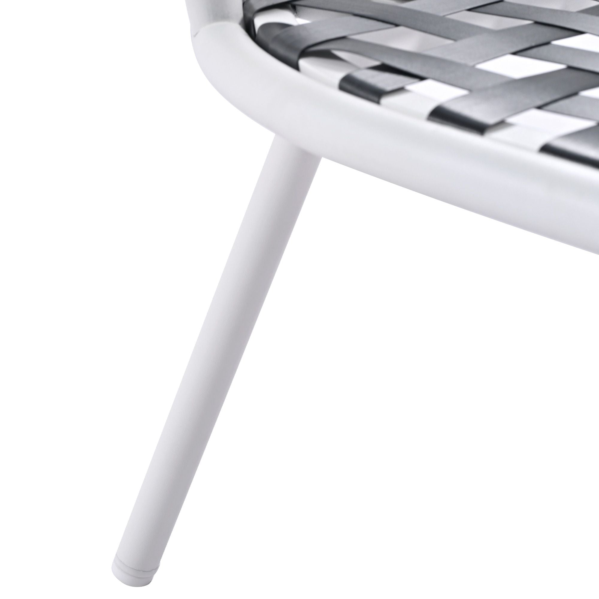 4-Piece Patio Furniture Set, Outdoor Furniture with Acacia Wood Table, Patio Conversation Set with Deep Seating & Thick Cushion for Backyard Porch Balcony