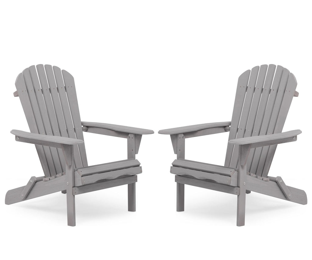Wood Lounge Patio Chair for Garden Outdoor Wooden Folding Adirondack Chair Set of 2 Solid Cedar Wood Lounge Patio Chair for Garden, Lawn, Backyard,