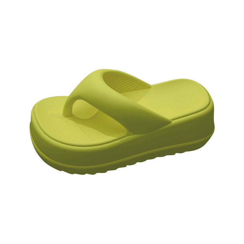 Summer new height-up women's flip-flops fashion trend everything with beach shoes slippers