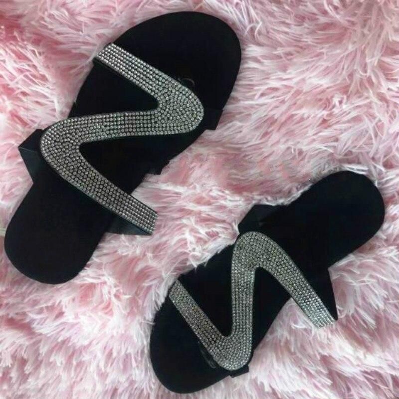 Bling Bling Slides Women's Slippers for Summer Beach