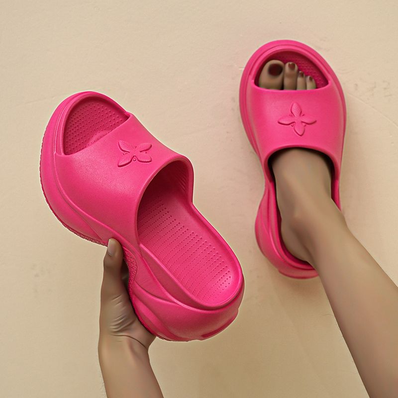 Summer new comfortable flat platform women's slippers platform platform sandals outdoor flip-flops