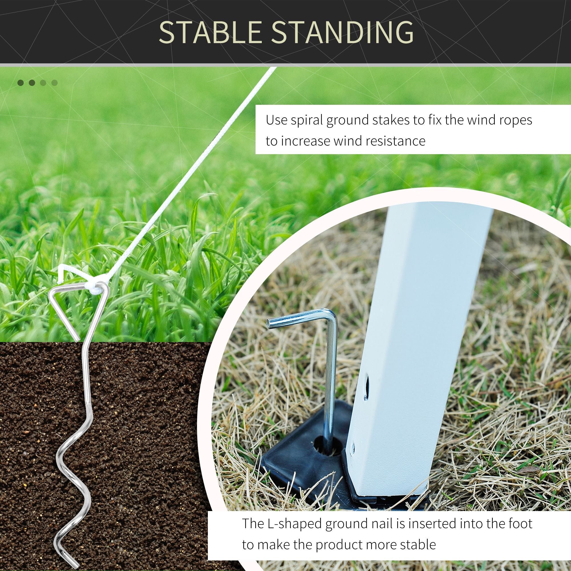 Outsunny 10x10 Pop Up Canopy Tent, Mesh Sidewalls, Adjustable Height, Carry Bag Included - Garden Patio Shade, Easy Setup