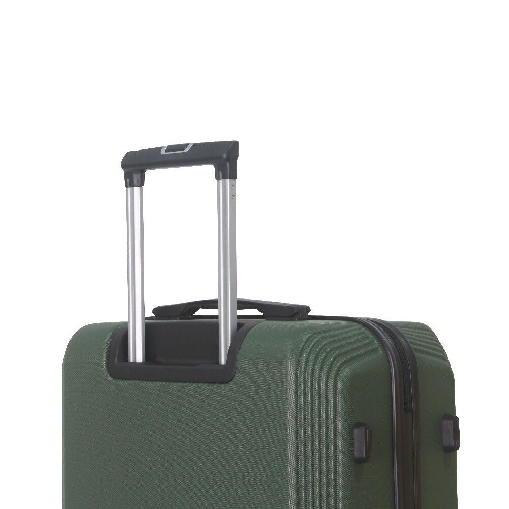 Green 3-Piece Premium ABS Luggage Set-20", 24", and 28" Suitcases with Multi-Position Handle, Silent Spinner Wheels, and TSA-Approved Lock-Durable, Stylish, and Spacious Travel Gear