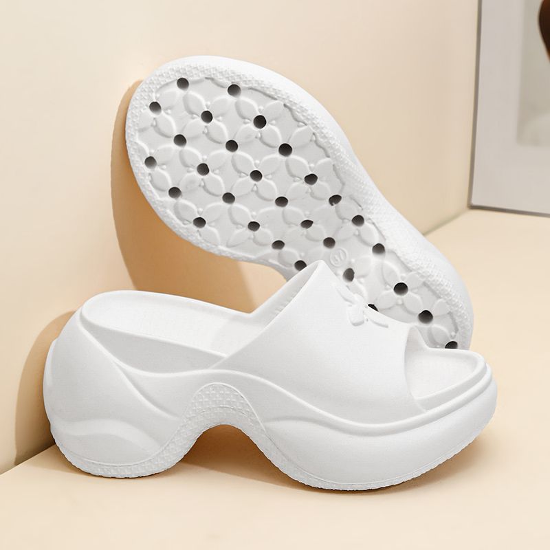Summer new comfortable flat platform women's slippers platform platform sandals outdoor flip-flops