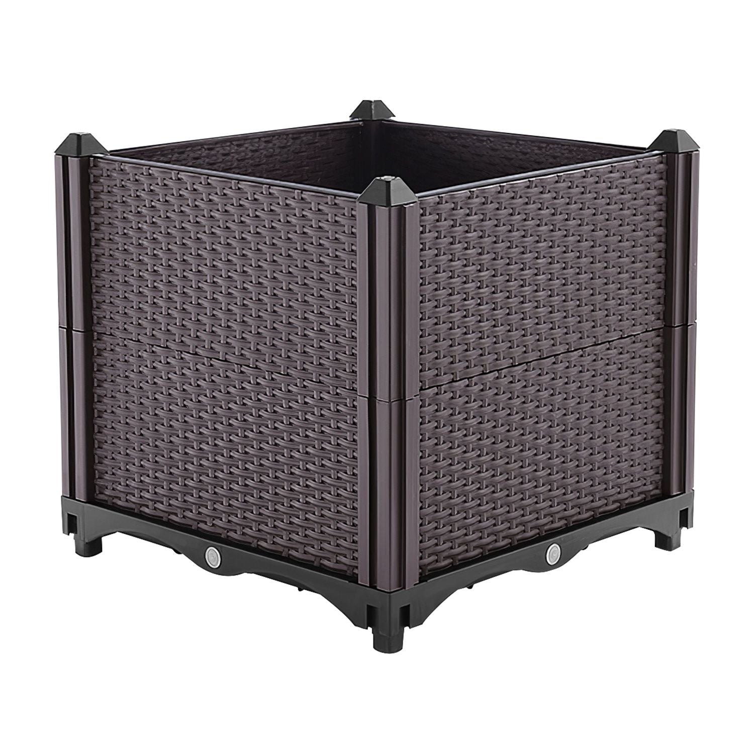 Raised Garden Bed Plant Growth Box with Self-watering System for Garden Patio Balcony Elevated Planter Box for Flowers Vegetables Herbs