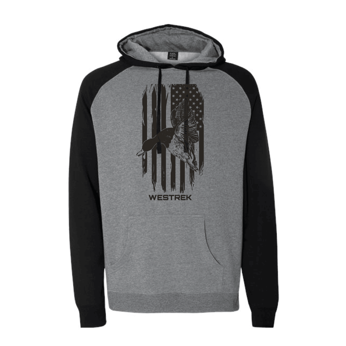 Freedom Flyer Black sleeve Duck hoodie