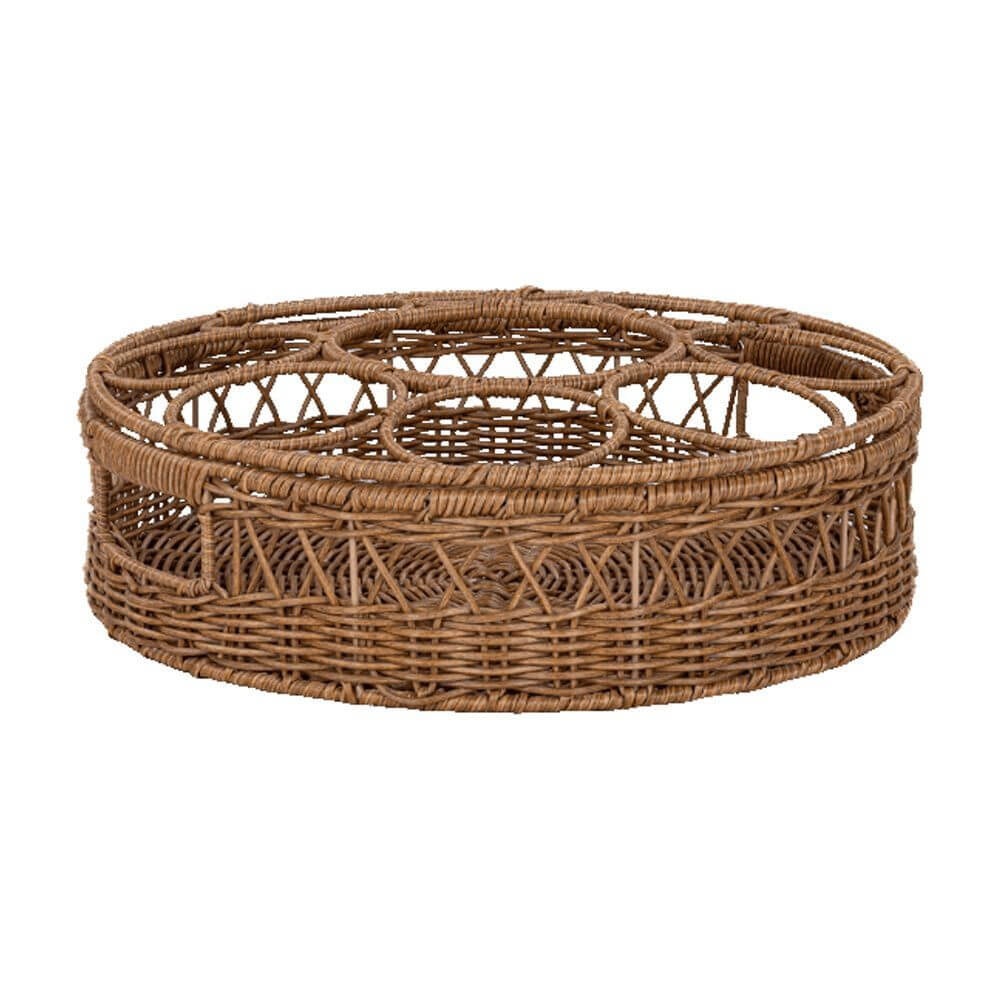 Homes & Gardens Rattan Large Beverage Tray