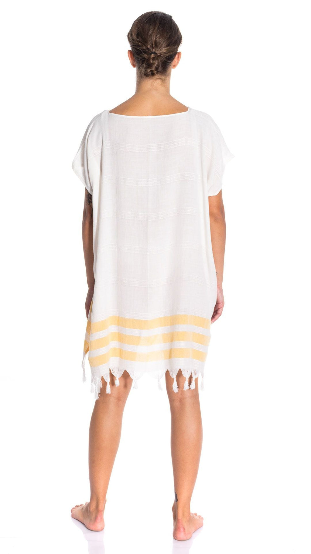 All Cotton Swimsuit Cover Ups for Women Short Sleeve Beach Dress