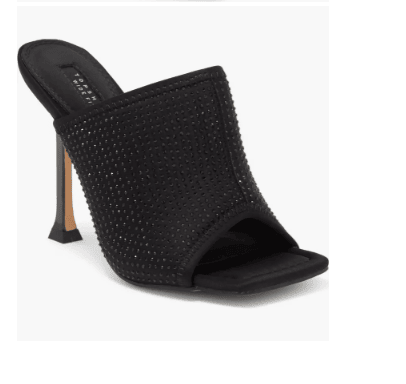 TOPSHOP WIDE FIT ROSE CRYSTAL EMBELLISHED STILETTO SANDAL (WOMEN)