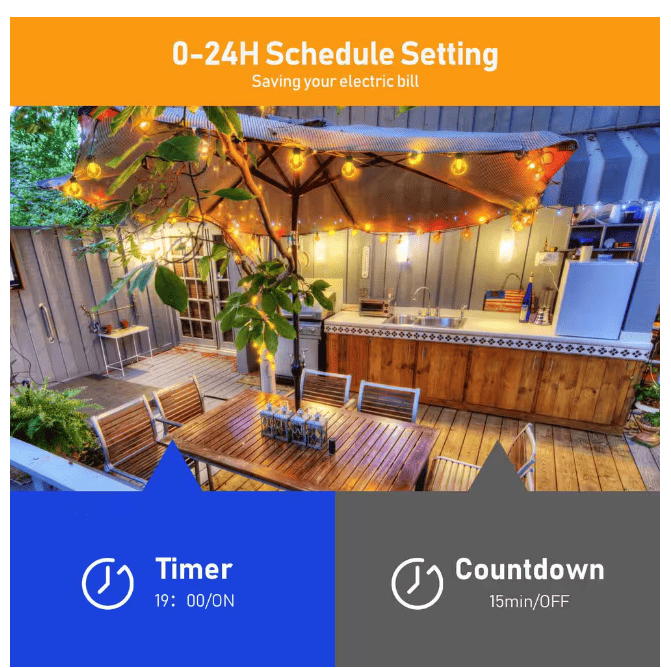 50-light 100ft LED Globe String Lights Bluetooth App Control