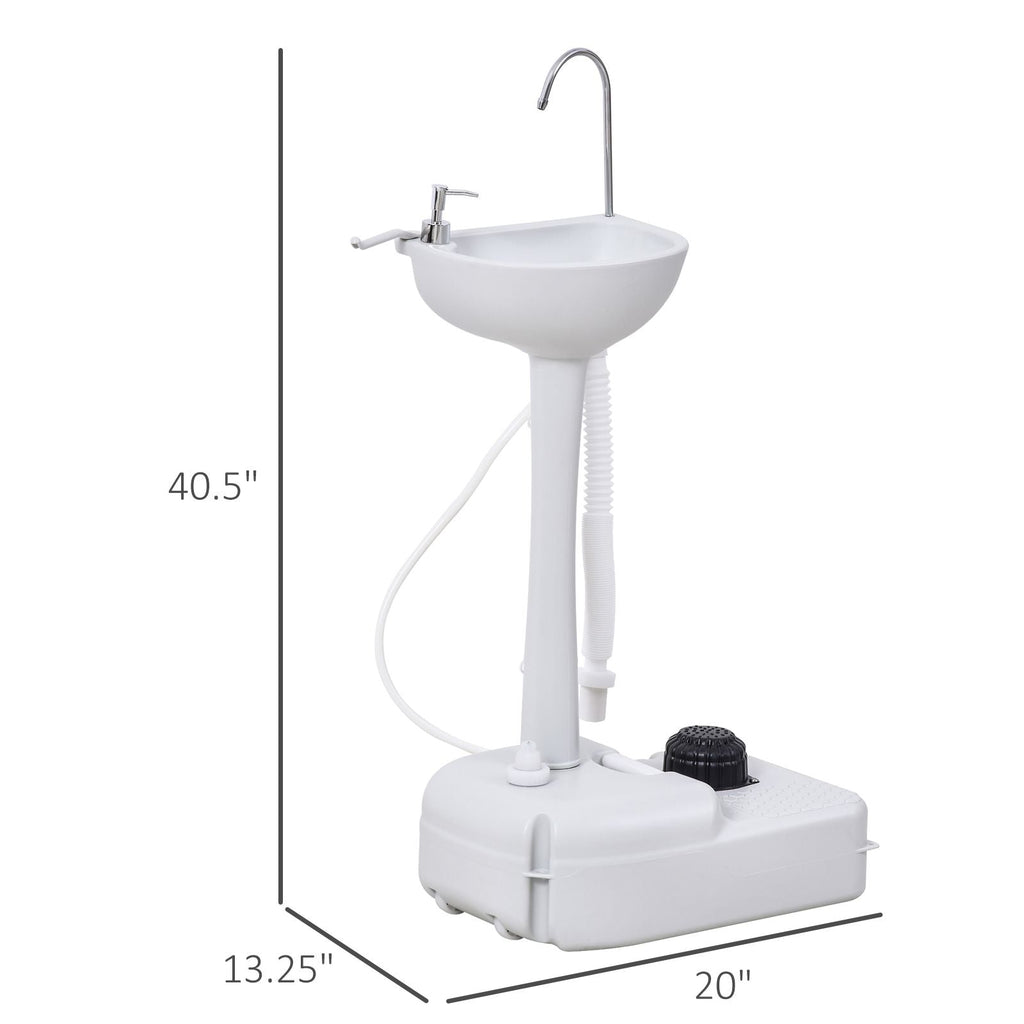 Portable Hand Wash Sink 20 45 Gallon Camping w Towel Holder Soap Dispenser