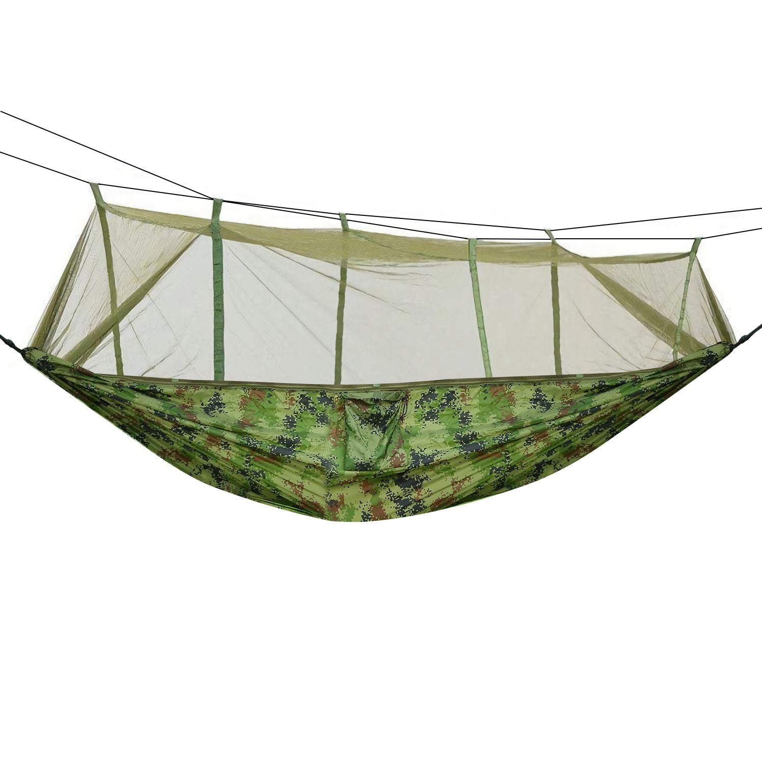 2 Persons Hammock 600LBS Max Load with Mosquito Net Outdoor Hiking Camping Hommock Portable Nylon Swing Hanging Bed