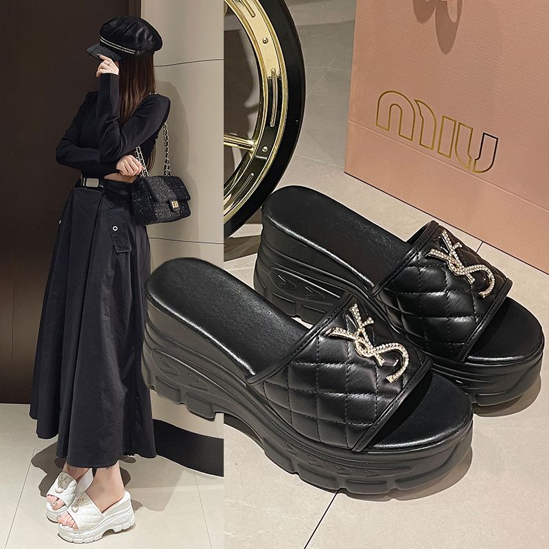 Women Sandals Summer Platform Designer Slippers Fashion Letters Ladies Shoes Casual Non-slip Sandals Women Sandalias De Mujer