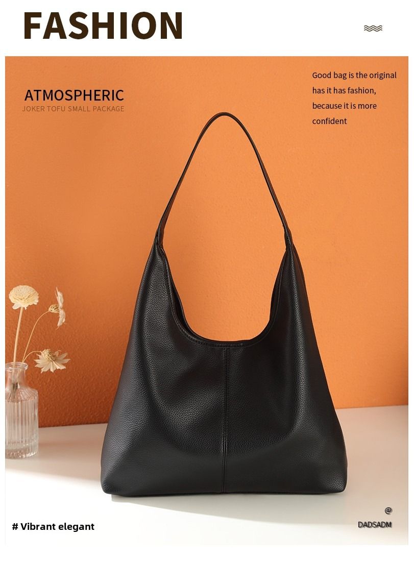 Cross-border foreign trade retro large-capacity Tote bag female 2025 new tide Korean shoulder bag versatile foreign-style armpit bag
