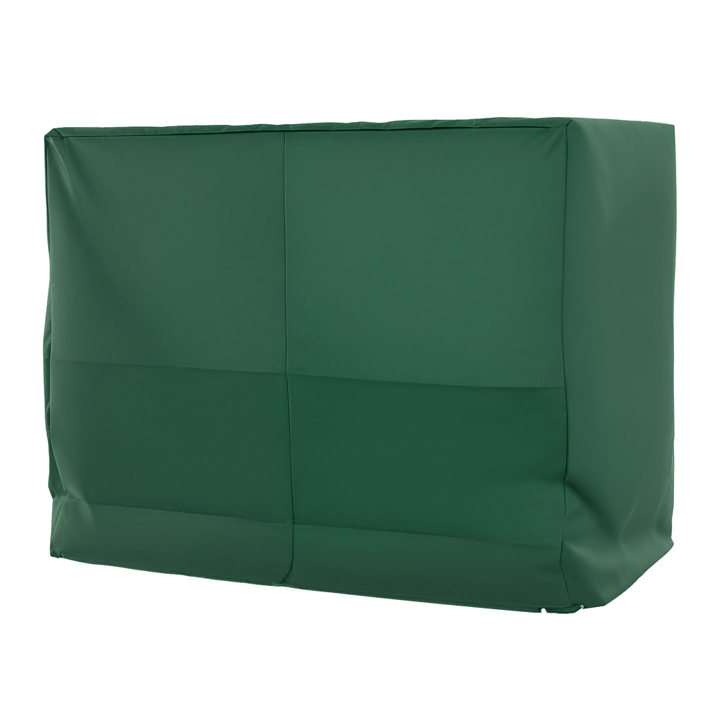 Outsunny 600D Oxford 3-Seater Patio Swing Cover Outdoor Swing Chair Cover Rain Protection Waterproof Anti-UV, Dark Green
