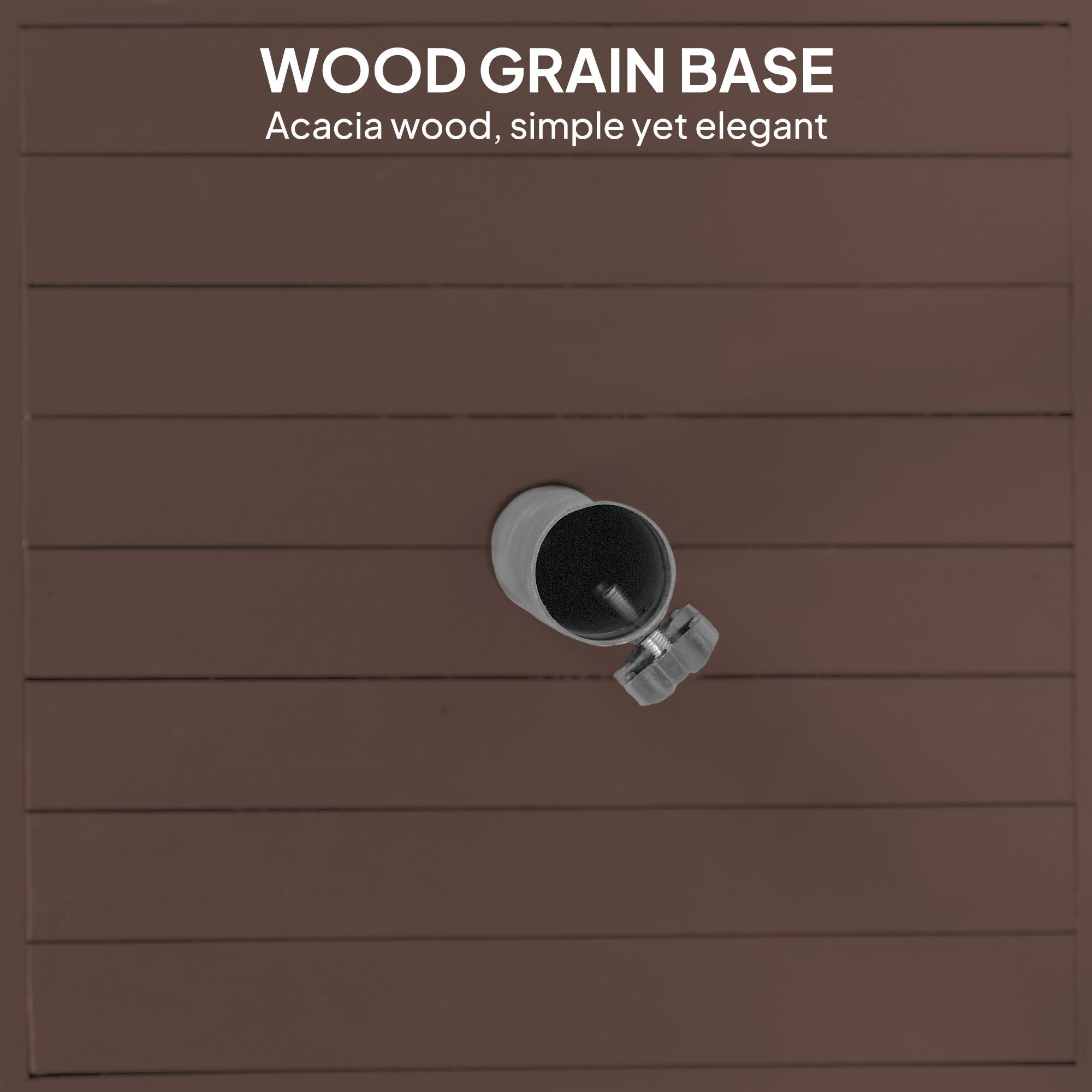 Outsunny Square Patio Umbrella Base, 42 lbs Concrete Heavy Duty Umbrella Base with Holder for 1.25"/1.5" Poles for Outdoor, Lawn, Poolside, Coffee