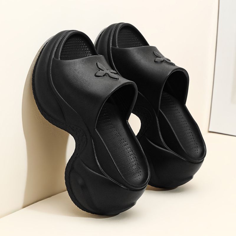 Summer new comfortable flat platform women's slippers platform platform sandals outdoor flip-flops