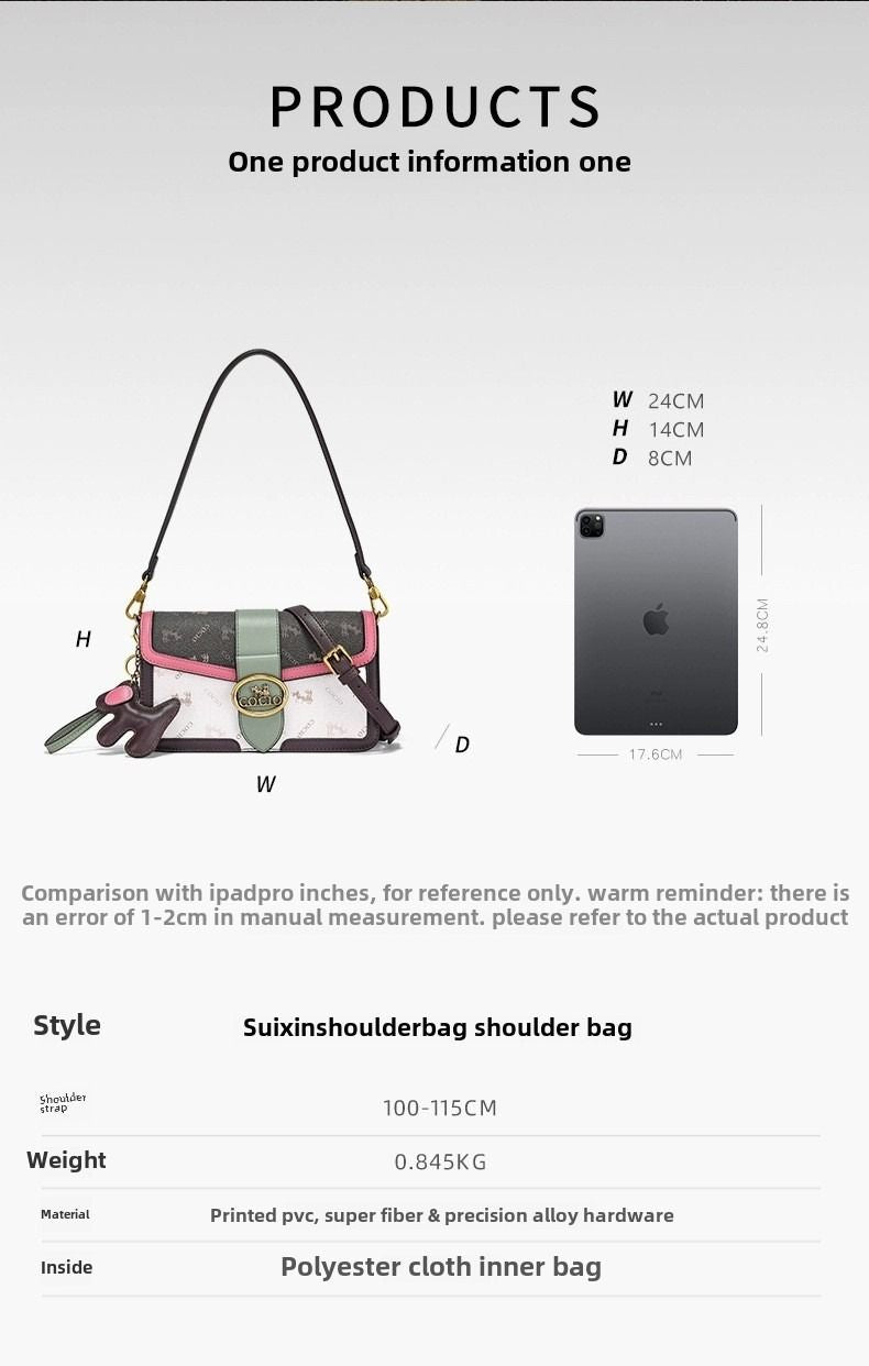 New collision color baguette bag fashion trend new shoulder armpit bag this year's popular models casual women's bags