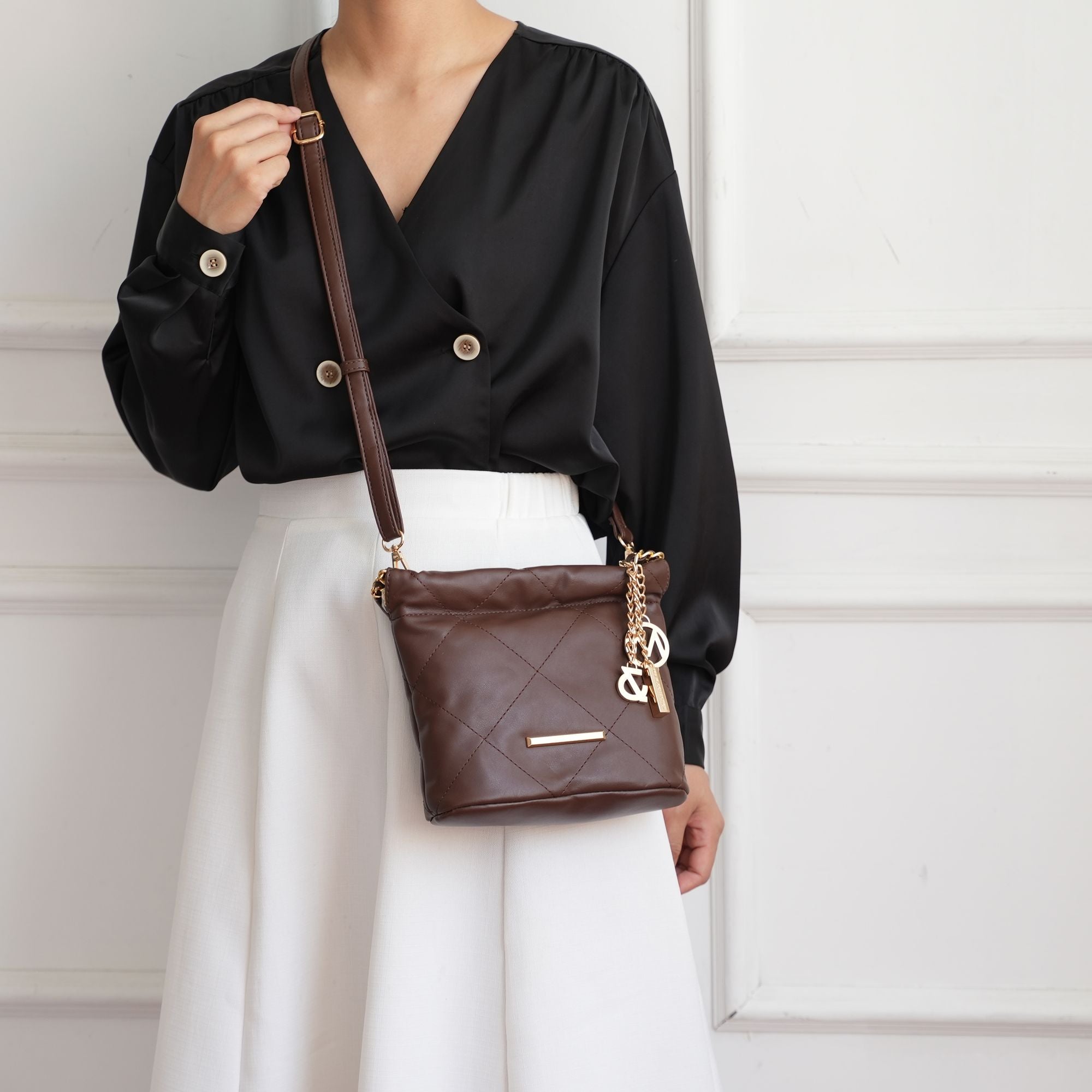 MKF Collection Loriana Quilted Women's Shoulder Handbag by Mia K