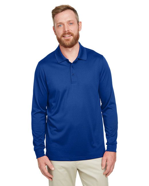 Men's Tall Advantage Long Sleeve Snag Protection Plus IL Polo - BLACK - LT