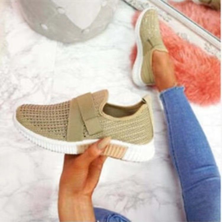 Platform Sneaker For Women, Slip-on Shoes With Orthopedic Sole Walking Shoes