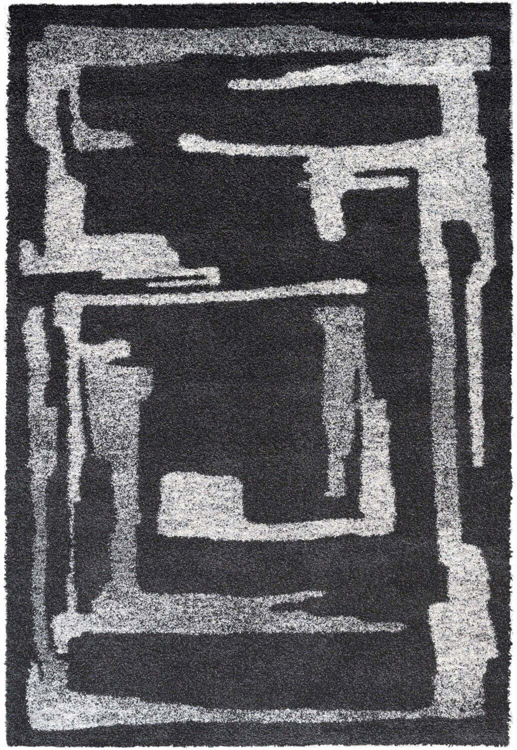 Granada Fable Black, Charcoal, Chocolate, Gray, Ivory and White Polypropylene Area Rug