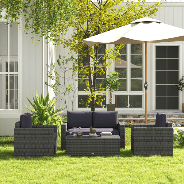 Pieces Patio Furniture Set