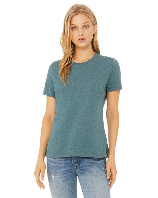 Ladies' Relaxed Heather CVC Short-Sleeve T-Shirt - ATHLETIC HEATHER - S