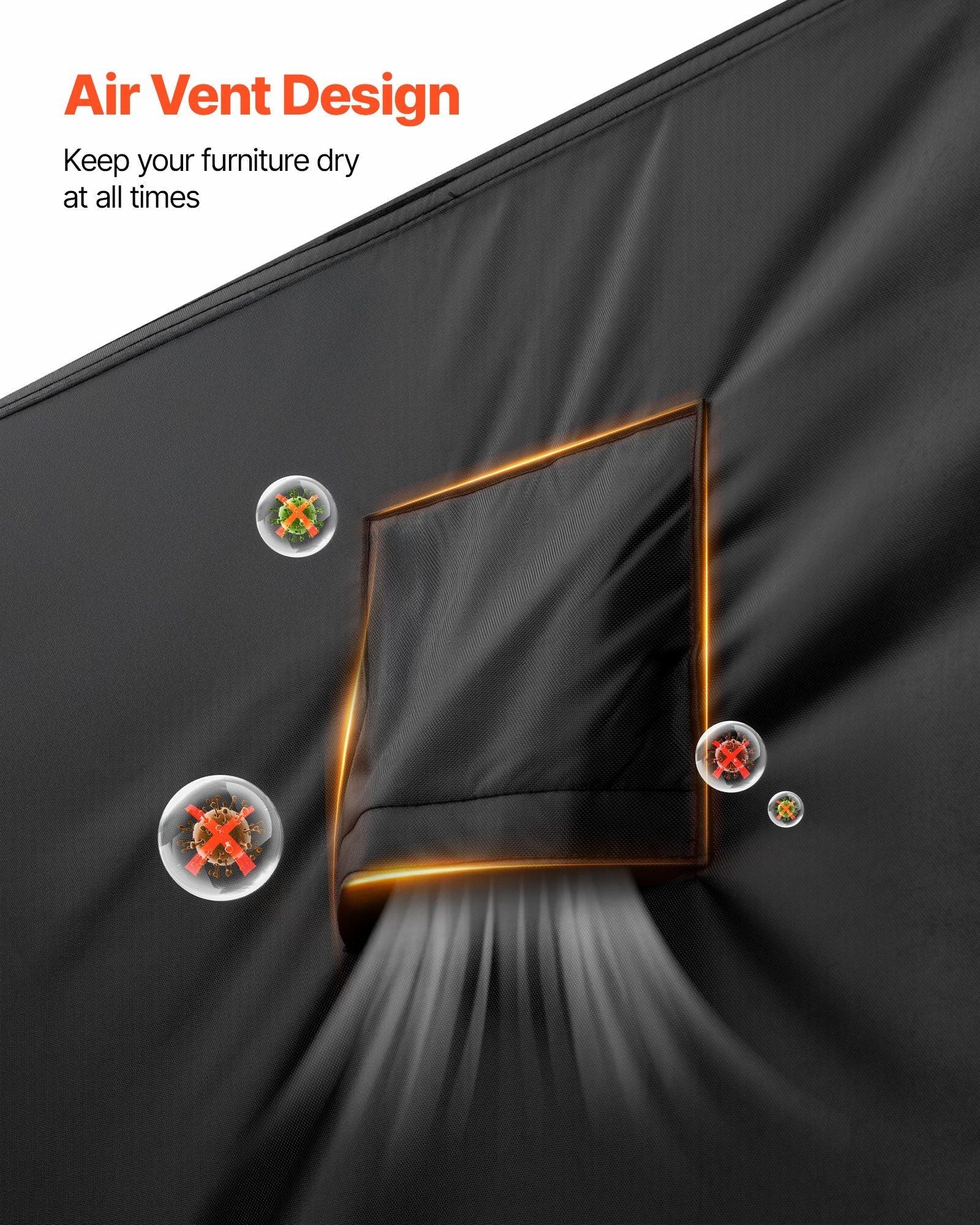 Patio Outdoor Furniture Cover 420D Waterproof Table Chairs Sofa 74x74 inch