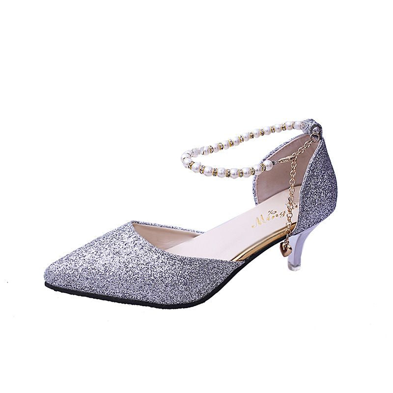 Women's Pumps; Trend Pointed Toe Wedding Bride High Heels Shoes Female Party Mules Elegant Women Pumps Designer Shoes Sexy Dress Shoes