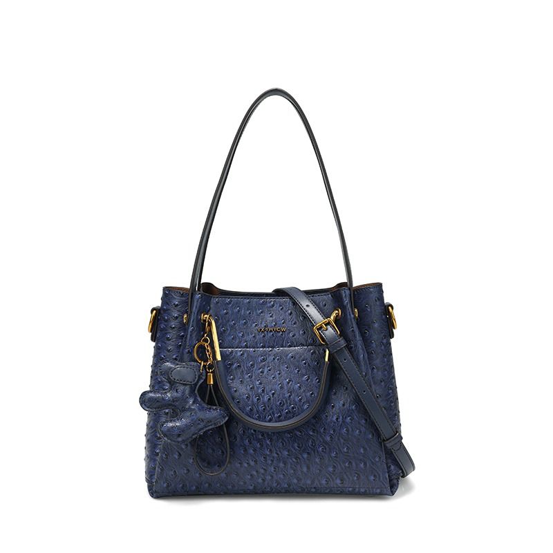 Light Luxury Hundred Shoulder Bag New Camel Bird Pattern Bucket Bag Senior Texture Handheld Casual Large Bag Temperament Women's Bags