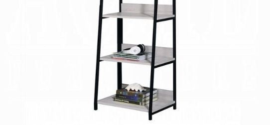 Wendral Natural & Black Finish 16"W Bookshelf