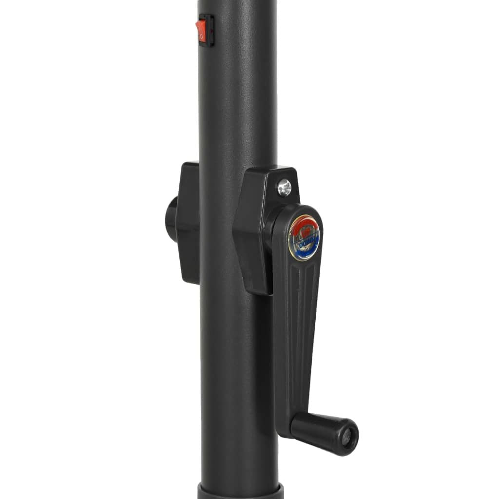 Garden Parasol with LED Lights Bordeaux Red 78.7"x83.1" Aluminum