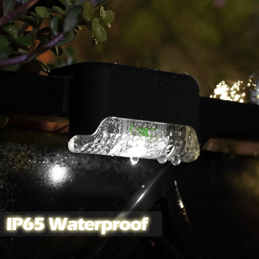 32PCS Solar Deck Lights Outdoor, Solar Step Lights Waterproof Led Solar lights for Outdoor Stairs, Step , Fence, Yard, Patio, and Pathway Family's Gifts (Warm White)