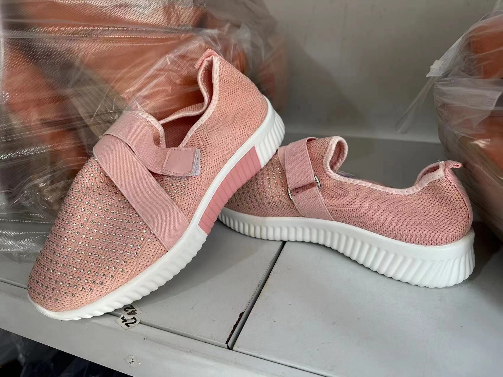 Platform Sneaker For Women, Slip-on Shoes With Orthopedic Sole Walking Shoes