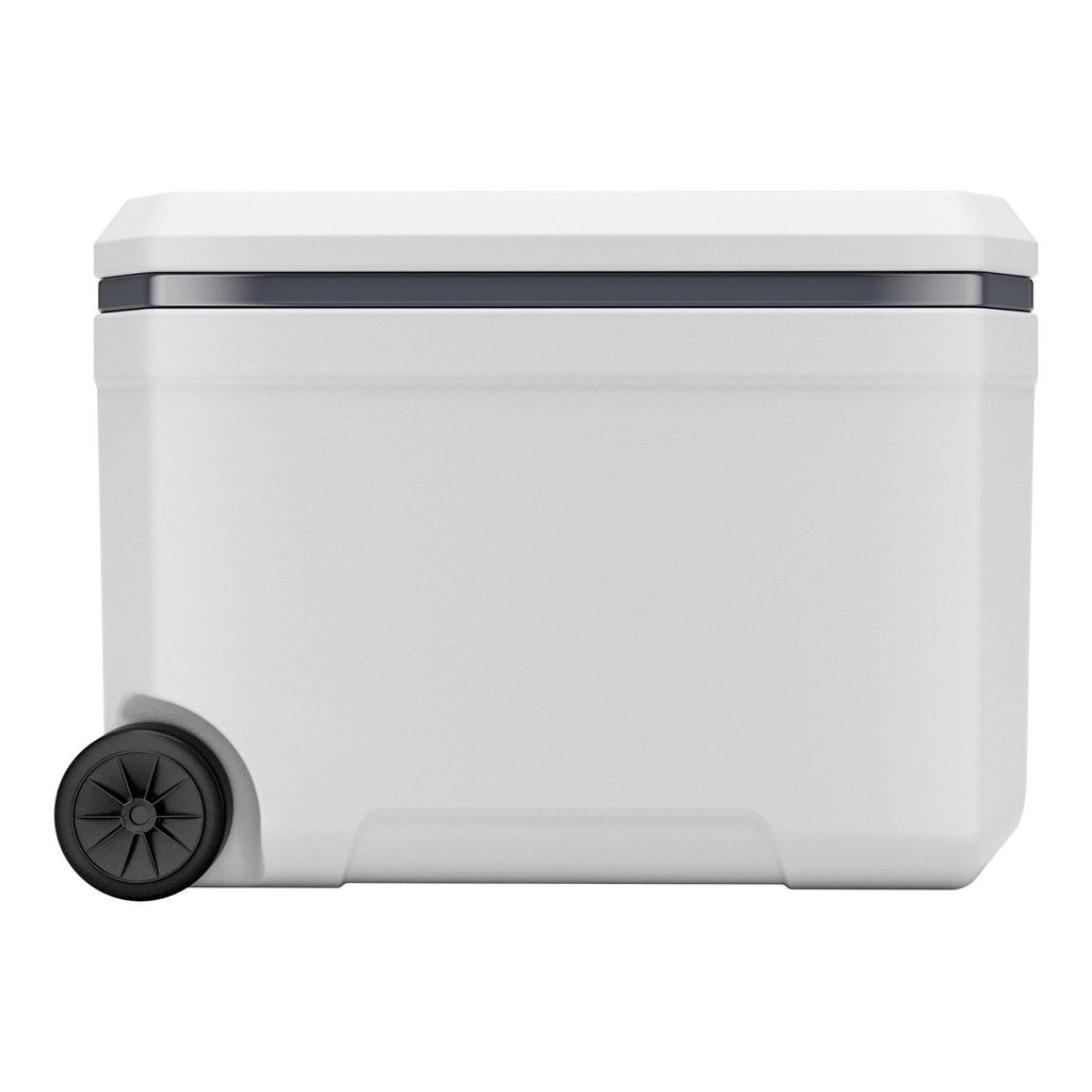 Portable Cooler 45 QT Insulated Wheeled Cooler 64 Can Capacity with Cup Holder