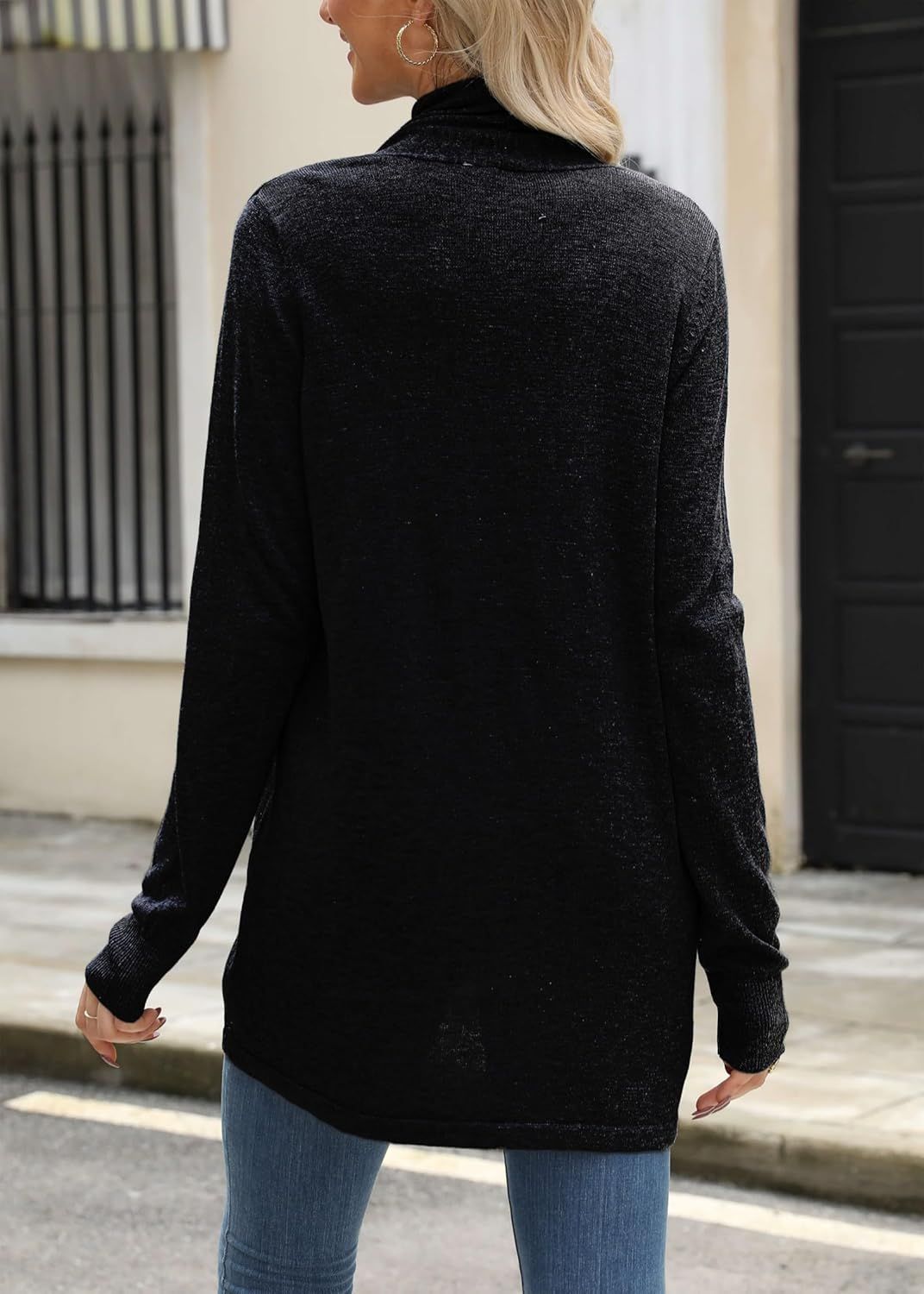 Cardigan Sweaters for Women Fashion Fall Lightweight Work Long Sleeve Tops Loose Casual Office Business Clothes