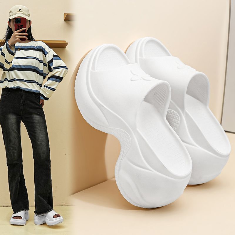 Summer new comfortable flat platform women's slippers platform platform sandals outdoor flip-flops