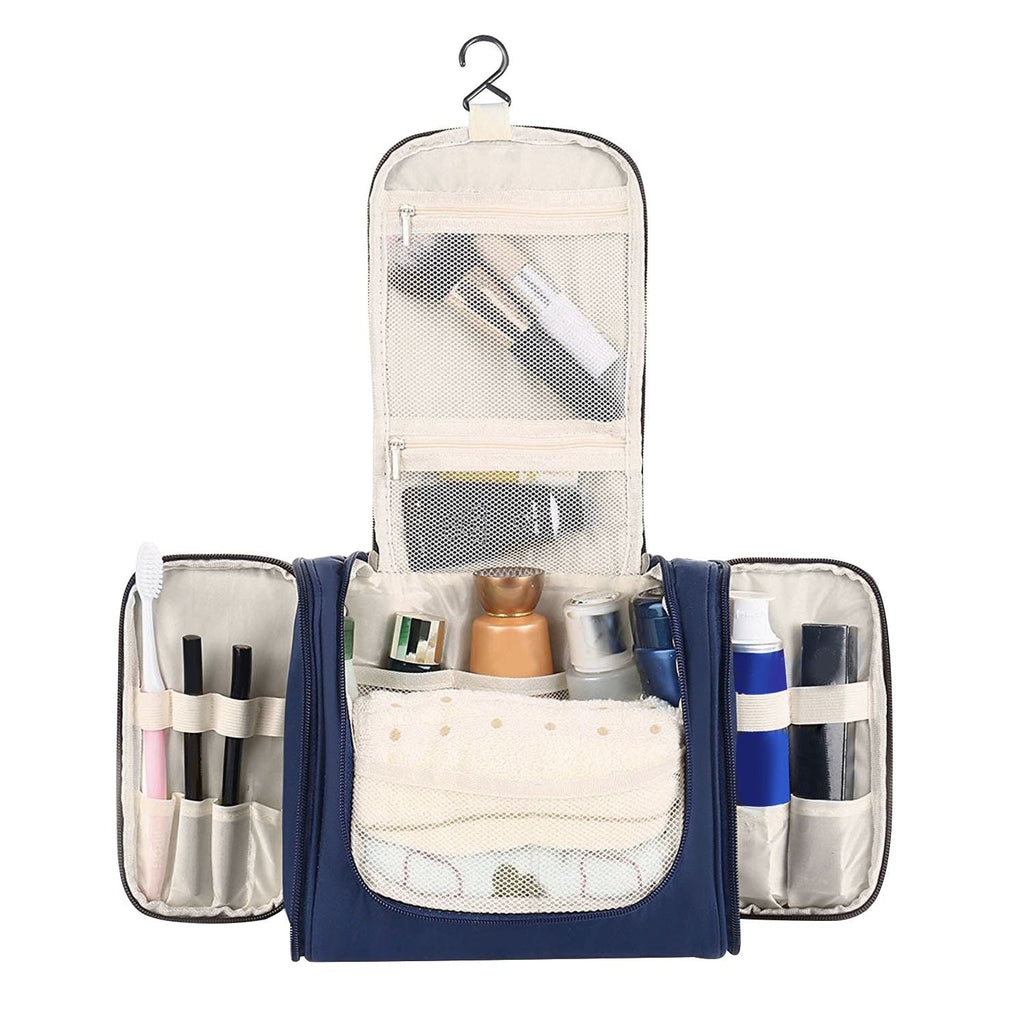 Travel Makeup Bags Portable Cosmetics Organizer Bag w/Hang Hook Handstrap Waterproof Toiletry Wash Bag for Women