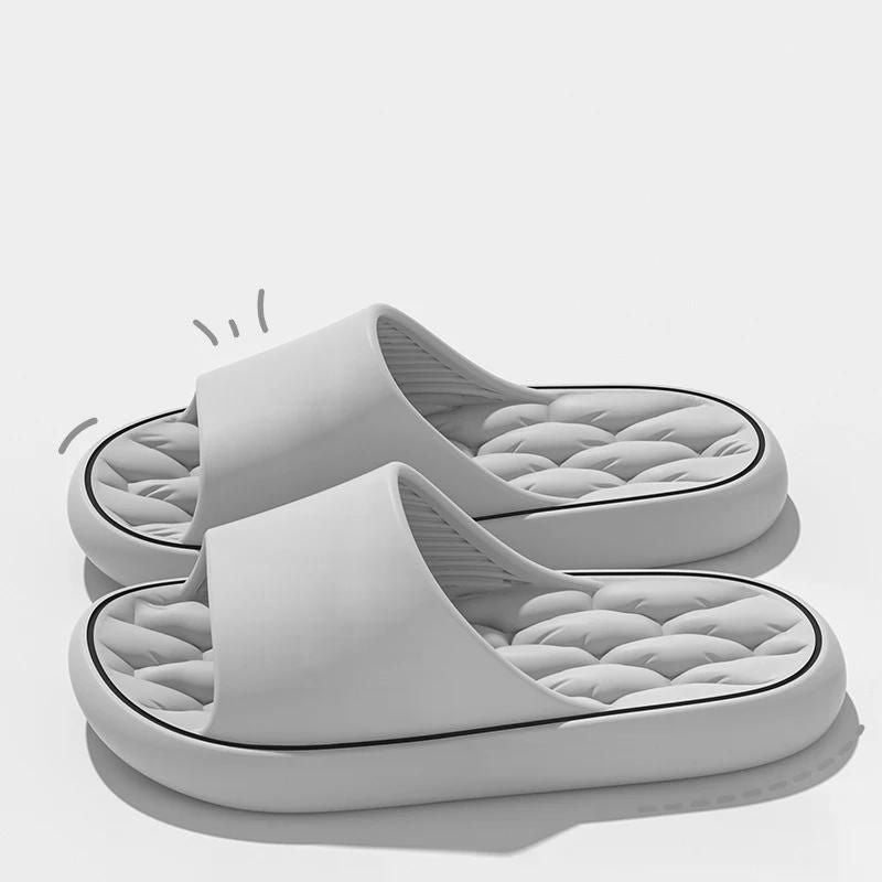 Super Light Soft Slippers Simple Fashion Slides EVA Elastic Shoes Colorful Sneakers In Door Bathroom Flip Flops