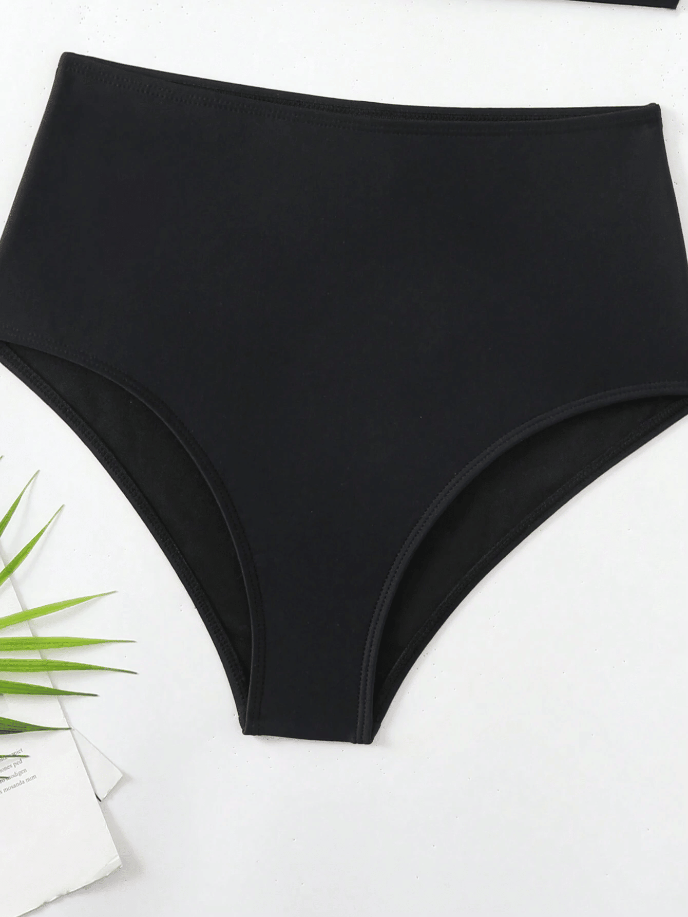 Women's minimalist asymmetrical split style quick drying bikini swimsuit