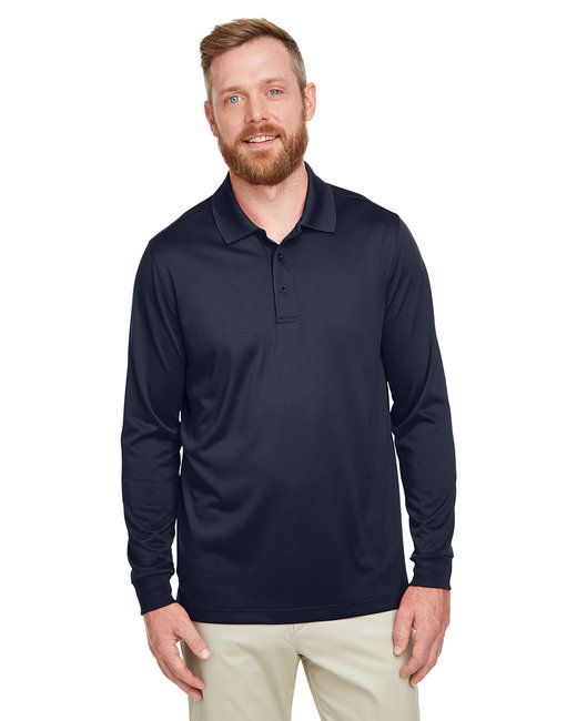 Men's Tall Advantage Long Sleeve Snag Protection Plus IL Polo - BLACK - LT
