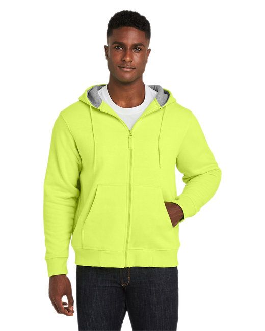 Men's ClimaBlocâ„?Lined Heavyweight Hooded Sweatshirt - SAFETY YELLOW - 5XL