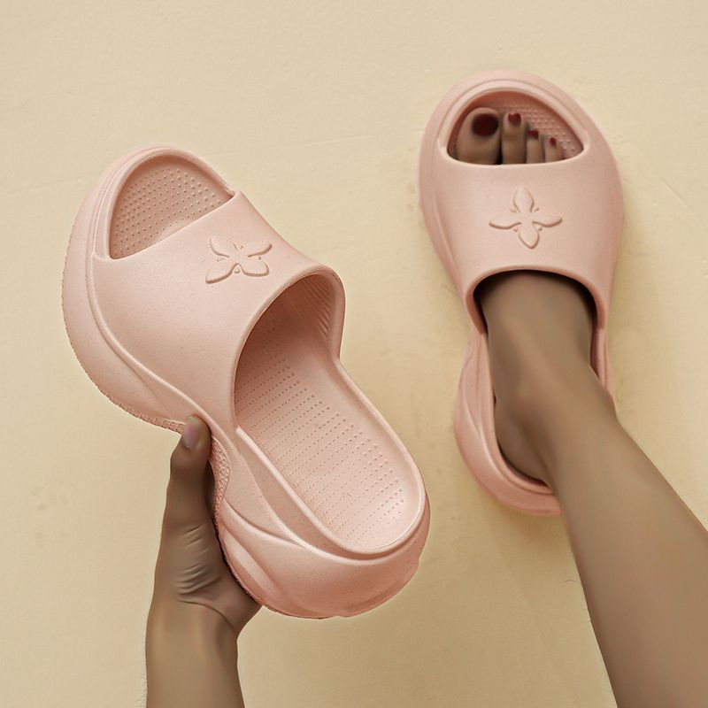 Summer new comfortable flat platform women's slippers platform platform sandals outdoor flip-flops